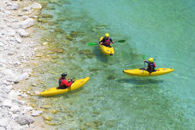 1 day KAYAK COURSE on Soča river, for beginners - Two hours among the Soča Valley’s easy rapids