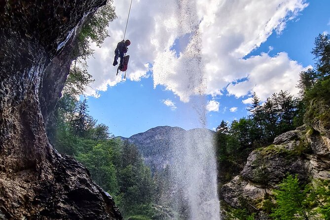 Adventure Canyoning Tour in the Fratarica Canyon - Bovec, Slovenia - Getting fitted for a wetsuit and helmet