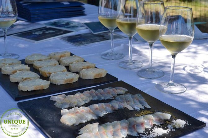 An Unforgettable Day With Fish, Wine and Olive Oil Tasting - Wine, olive oil, and snacks after the fish garden