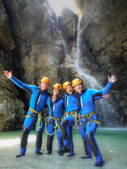 Bovec Adventure: Canyoning in Triglav National Park - The 48-meter Parabola waterfall rappel