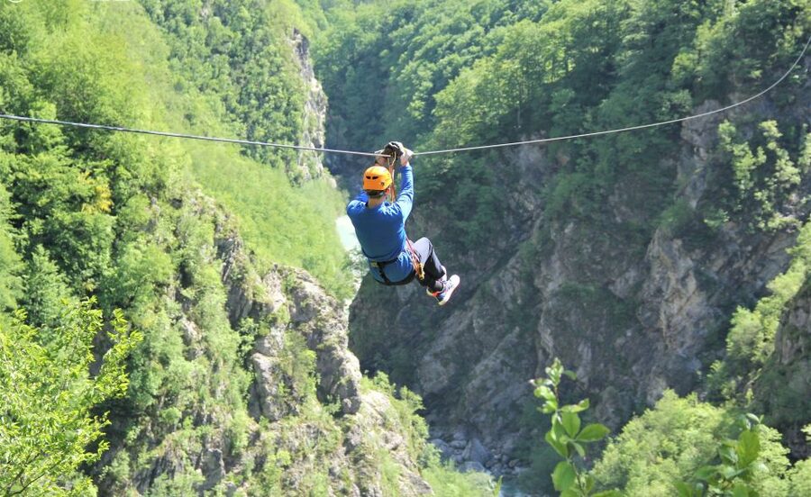 Bovec: Canyon Učja — The Longest Zipline Park in Europe - Ten lines, ten different small thrills