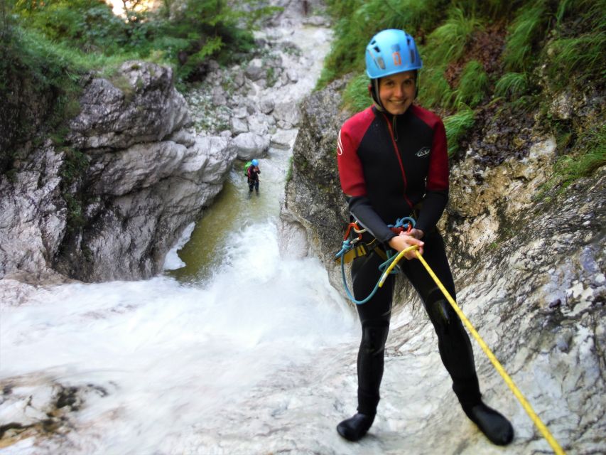 Bovec: Canyoning in Triglav National Park Tour + Photos - Rappelling down waterfalls, including a 45-meter drop