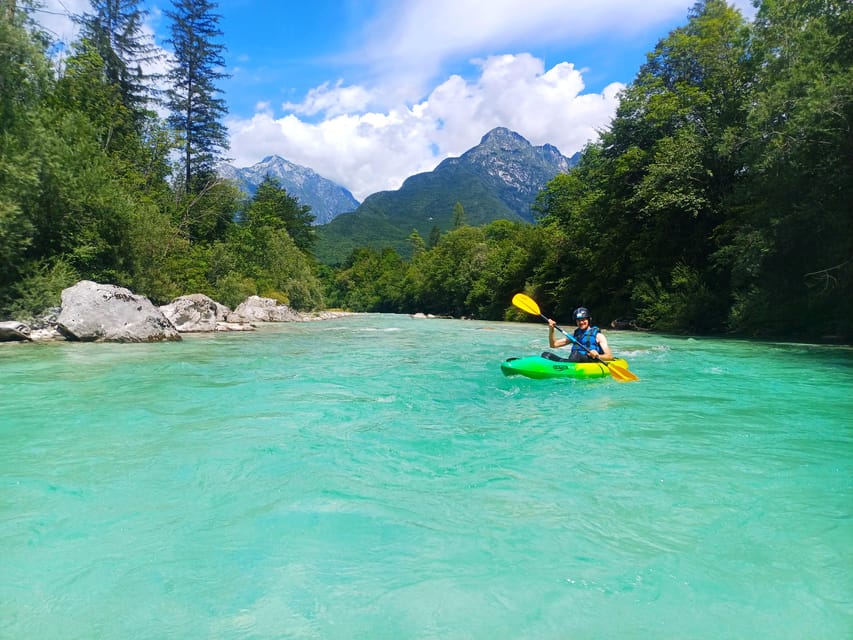 Bovec: Iconic Sit-on-Top Kayak Tour on Soča River +FREEphoto - The short van ride to the river