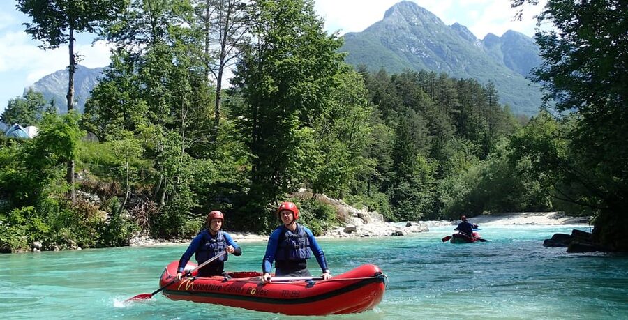 Bovec: Whitewater Canoeing on the Soča River - Meeting HungaroRaft in central Bovec