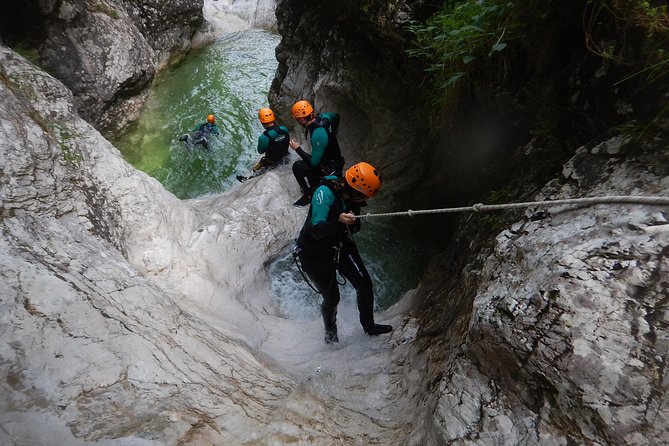 Canyoning in Fratarica Canyon - Entering Fratarica Gorge from Bovec