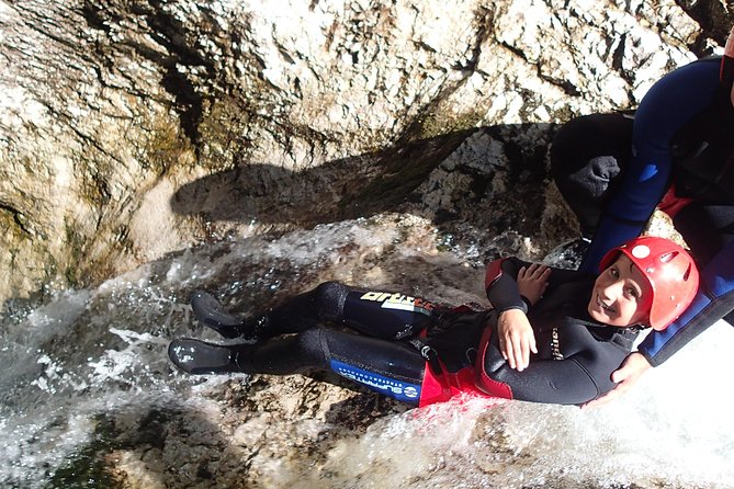CANYONING in Susec from Bovec, Families welcome, photo service - The canyon itself: slides, pools, and waterfalls