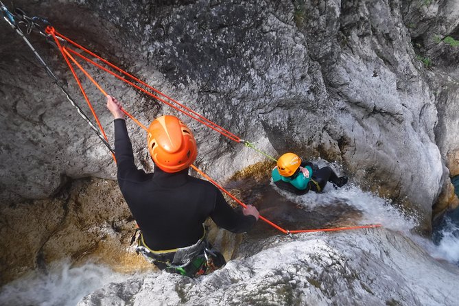 Canyoning in Susec Gorge from Bovec - World War I traces beside the water