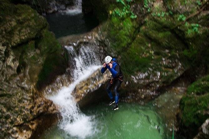 Canyoning Lake Bled Slovenia - Free Photos and Videos - Learning to rappel instead of watching from below