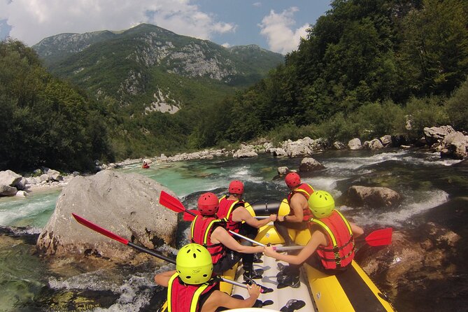 CLASSIC RAFTING on Soča river - Rapids, pools, rock jumps, and river slides
