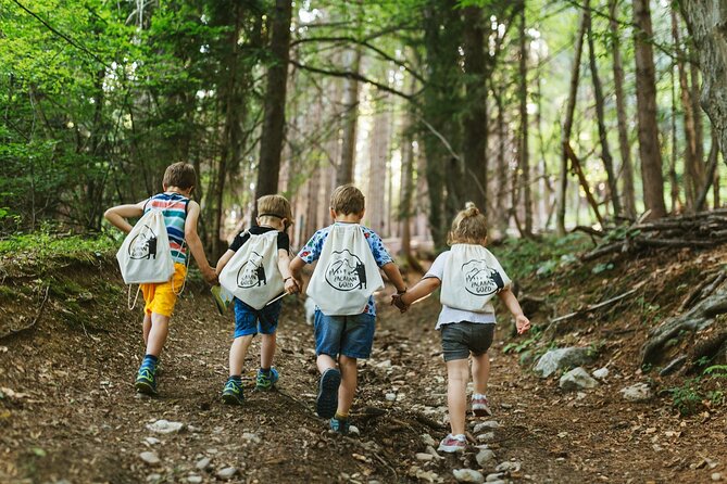 Family Adventure in Bled - Enchanted Forest theme park - The rucksack gives children a role