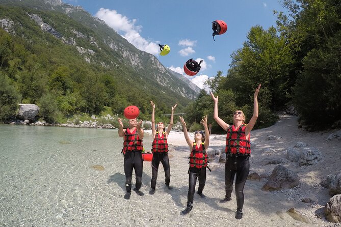 FAMILY RAFTING on Soča river - The Soča Scenery Without a Hard-Core Descent