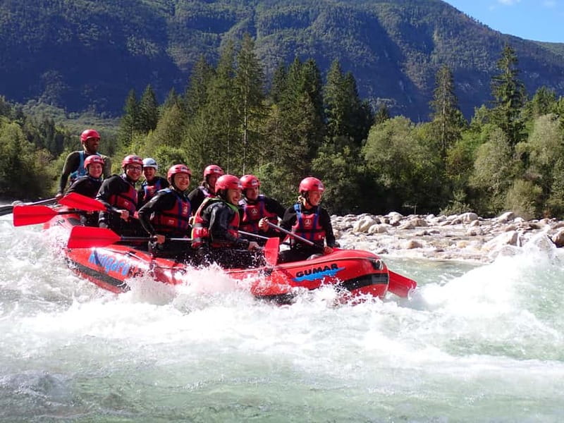 From Bovec: Premium Rafting on Soča River with Photo Service - About 1.5 hours of rapids, waves, and slaloms