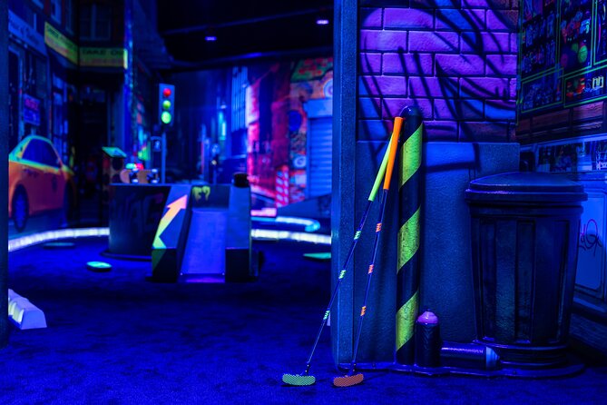 Glow In The Dark Mini Golf Course in Maribor - Entering WOOP! Maribor on Tržaška cesta