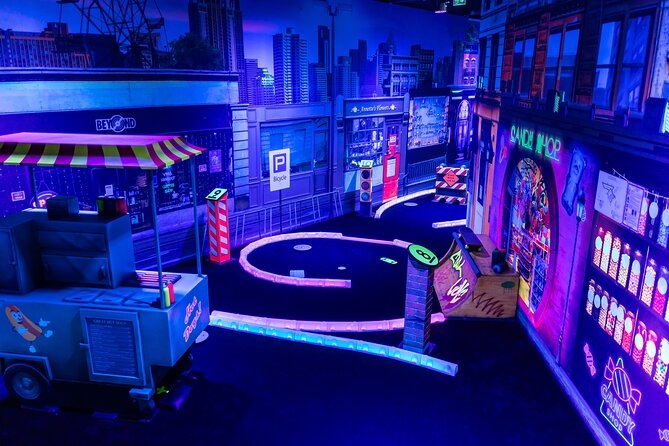 Glow In The Dark Mini Golf Course in Maribor - What the facility is like for a family stop