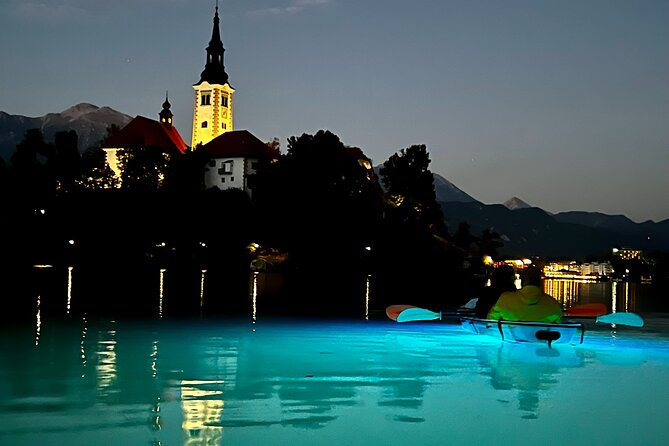 Guided Clear Kayak Tour in Bled - Gearing up with a clear kayak and life jacket
