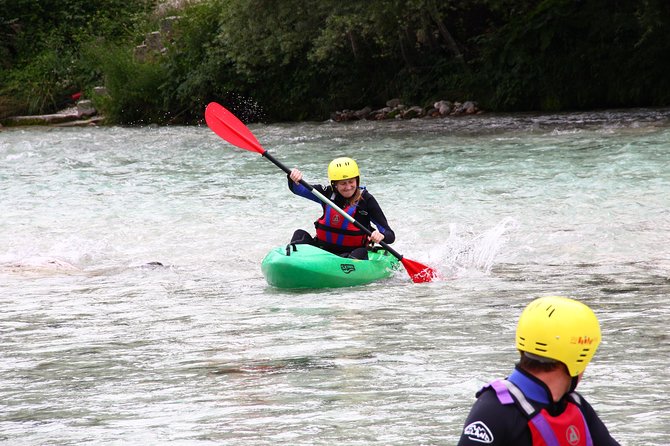 Kayak Trip On Soca River - Learning the sit-on-top kayak