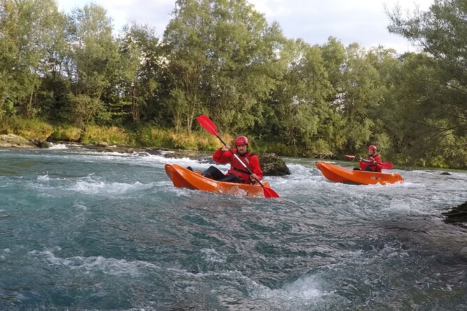 Kayaking in Bled - Getting fitted with wetsuits and safety gear