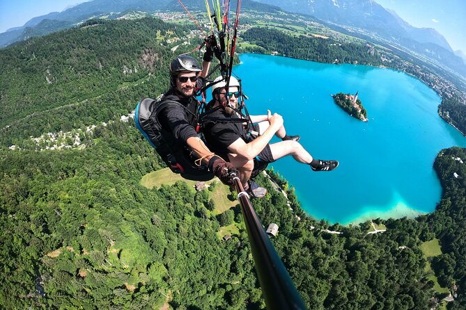 Lake Bled Tandem Paragliding - Seeing Lake Bled from the air