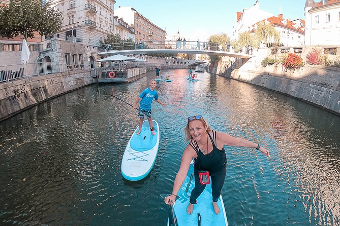 Ljubljana Stand-Up Paddle Boarding Lesson and Tour - Paddling toward Ljubljana’s old center
