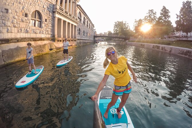 Ljubljana Stand-Up Paddle Boarding Lesson and Tour - Ljubljana Castle from the water