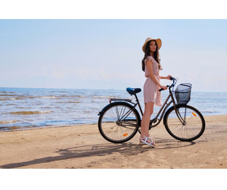 Piran: Bike Rental with Map, Helmet, Water bottle and Lock - Starting at Tartini Square in central Piran