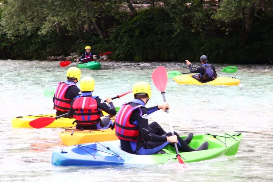 Soča: Kayaking on the Soča River Experience with Photos - Mountain views and clear water