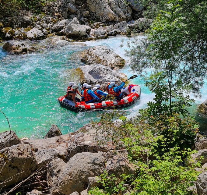Soca River, Slovenia: Whitewater Rafting - The house-sized boulder jump