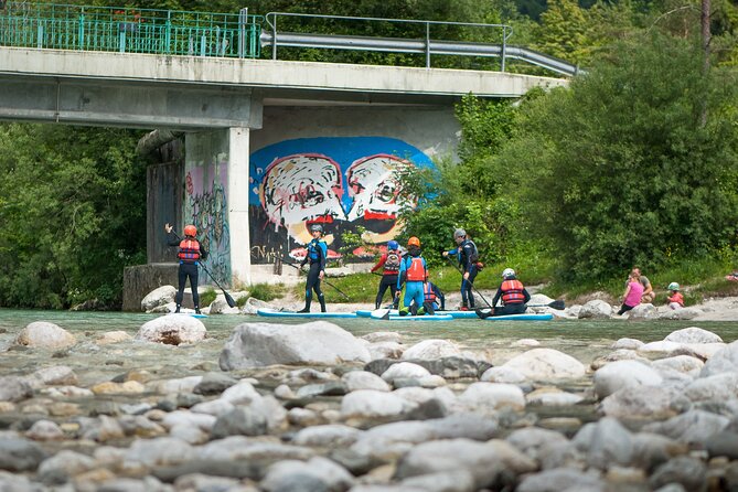 Soca Whitewater Stand-up Paddle Boarding Small Group Adventure - Learning to paddle before the rapids begin