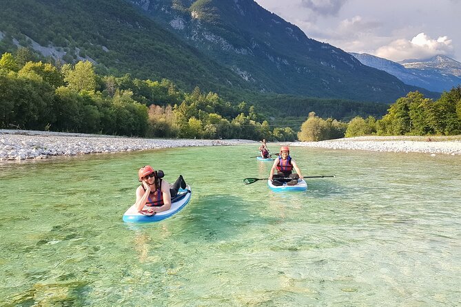 Soca Whitewater Stand-up Paddle Boarding Small Group Adventure - The beach stop, fruit, cookies, and a chance to reset
