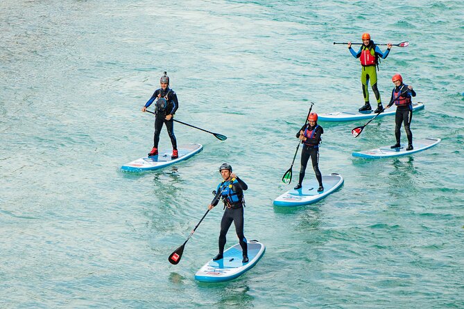 Soca Whitewater Stand-up Paddle Boarding Small Group Adventure - Returning downstream with your confidence tested