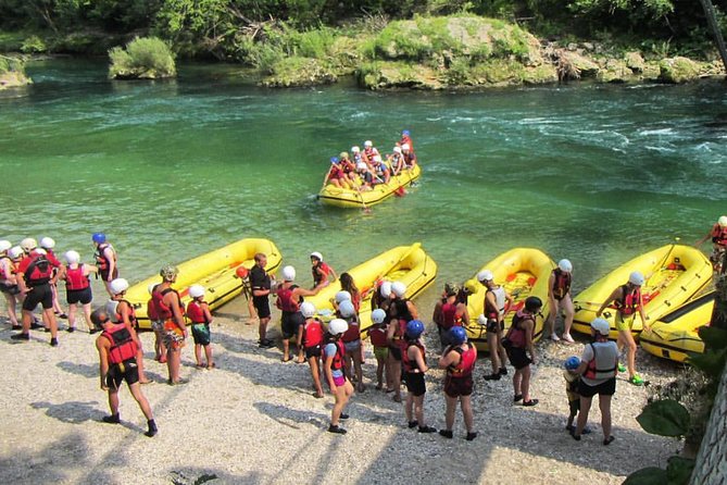 The best Rafting on Sava river in Bled - The first Sava section: rapids and paddle work