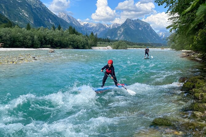 Whitewater Paddle Boarding on Soca River - Starting in central Bovec